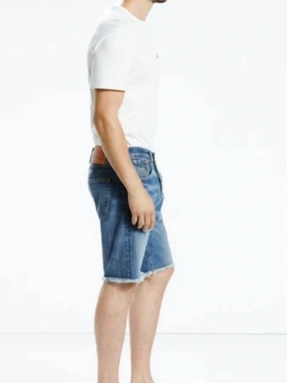 LEVIS MENS 501 CT CUSTOM TAPERED CUT-OFF SHORTS JORTS SALT FADE 9” INSEAM Sz36